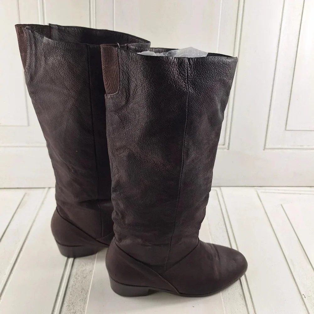 Savida Collection By Betco Brown Genuine Leather Womens Boots Sz 8